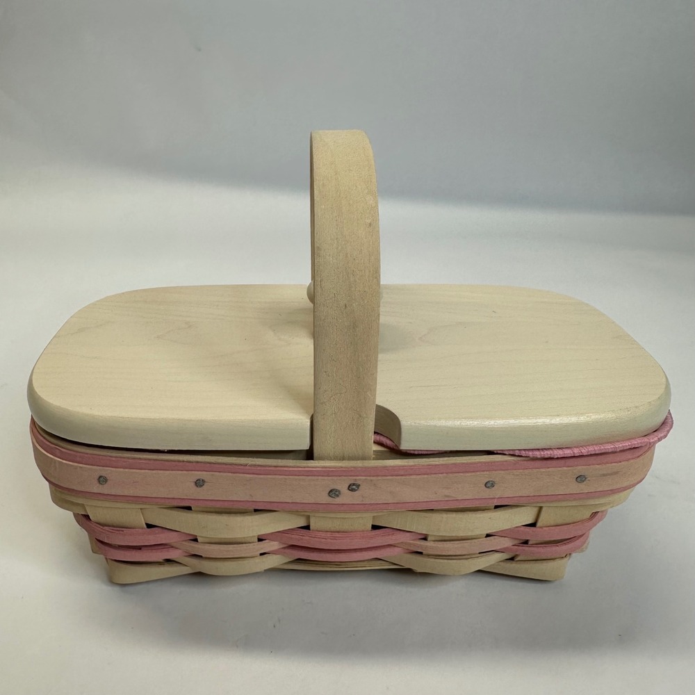 Longaberger 2000 Horizon of Hope Basket Wood Lid Liner Protector American Cancer - Picture 5 of 11